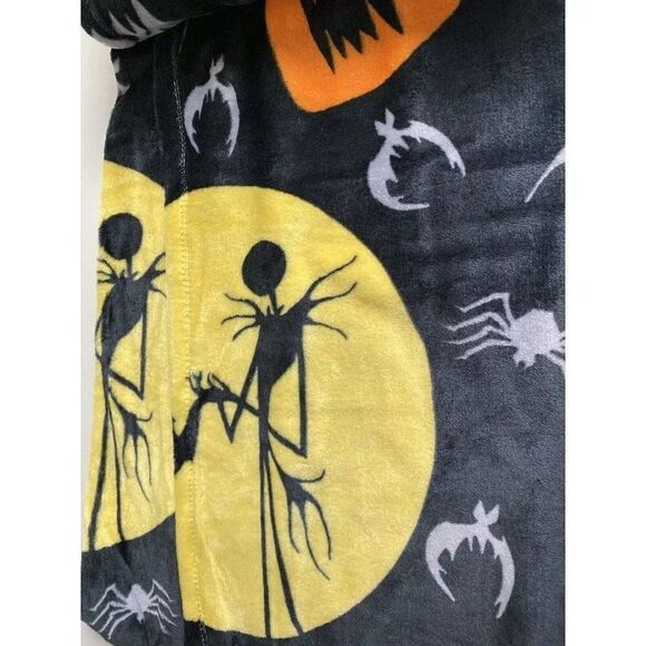 Nightmare Before Christmas Plush Throw Blanket 50X70” Jack Oogie Sally NEW - Picture 14 of 15